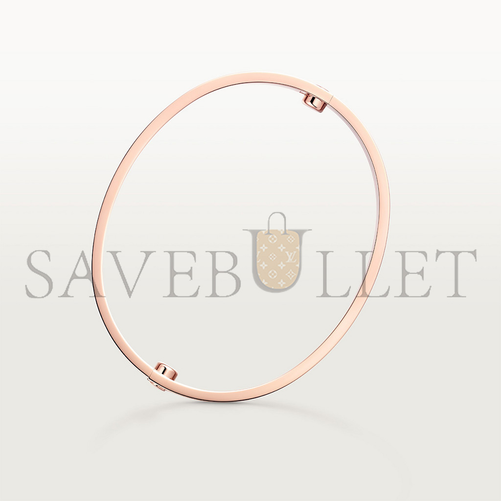 CARTIER BRACELET LOVE, MODÈLE CLASSIQUE, BRUSHED FINISH BROSSÉE, 4 DIAMANTS B6080017